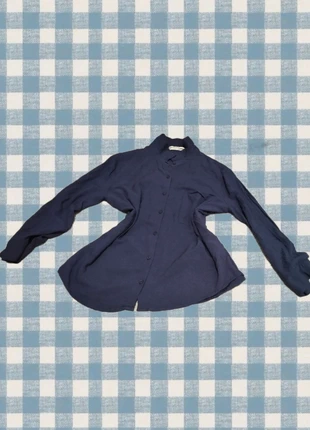 Camisa azul oscura, marca: Pull & Bear, estado: Muito bom, tamanho: M / 38 / 10, €5.00, €5.95 inclui Proteção do Comprador