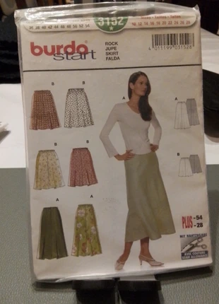 Patron burda 3152 jupes tailles 36 à 54, marque: Burda, état: Neuf avec étiquette, taille: XXXL / 46 / 18, 8,00 €, 9,10 € Protection acheteurs incluse