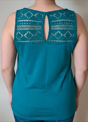 Débardeur Fluide Dentelle Dos Nageur Turquoise, marke: Camaïeu, zustand: Sehr gut, größe: M / 38 / 10, 2,50 €, 3,33 € inklusive Vinted-Käuferschutz