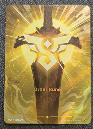 Riftbound ordre rune A, brand: League of Legends, condition: Like new, €10.00, €11.20 includes Buyer Protection