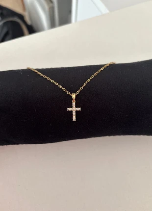 Collier chrétien acier inoxydable doré, marque: Religion, état: Neuf sans étiquette, 7,00 €, 8,05 € Protection acheteurs incluse