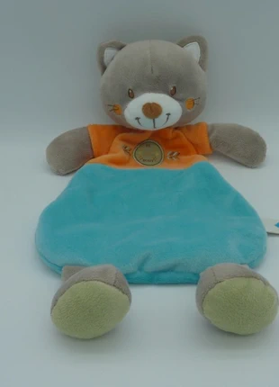 Doudou chat plat Tex Baby Magic Forest – Bleu orange 35 cm 1910824 82, brand: TEX, condition: New without tags, size: 1-3 months / 56 cm, €16.95, €18.50 includes Buyer Protection Pro