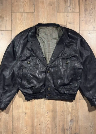 Vintage Leather Jacket Boxy Fit 90s, giacca in Morbida Pelle Nera, marque: Vintage Dressing, état: Très bon état, taille: M, 45,00 €, 47,95 € Protection acheteurs incluse