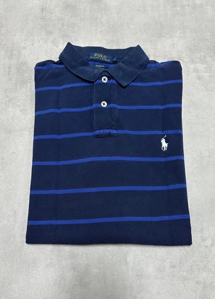 Polo Ralph Lauren Bleu / marine rayures | Homme Taille L | Custom fit, brand: Ralph Lauren, condition: Very good, size: L, €19.00, €20.65 includes Buyer Protection