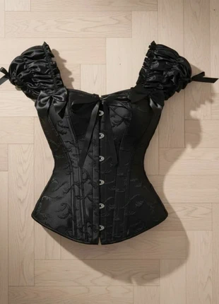 Corset Gothique Floral Vintage Off-Shoulder – Taille 38, brand: CHIC, condition: Good, size: M / 38 / 10, €44.90, €47.85 includes Buyer Protection