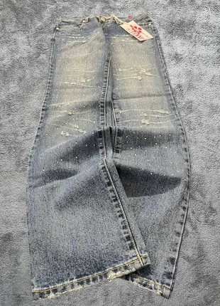 Denim Embroidered Bootcut Blue Washed Jeans Strass Vintage 2000s Y2K Hip Hop JNCO Streetwear, marque: Japan Style, état: Très bon état, taille: S / 36 / 8, 29,99 €, 32,19 € Protection acheteurs incluse