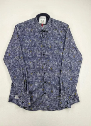 Chemise A Fish Named Fred Vintage imprimé graphique bleu marine – Taille L, brand: Vintage Dressing, condizioni: Ottime, taglia: M, €19.90, €21.60 include la Protezione acquisti Pro