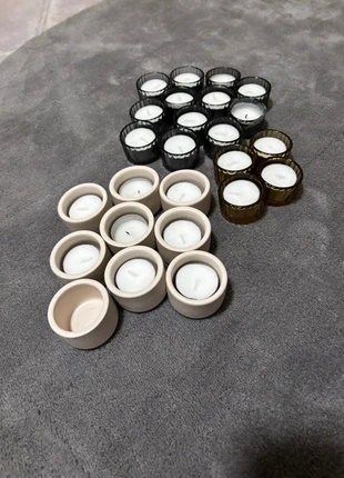 Lot de photophores en verre & céramique déco moderne, marque: Home Accents, état: Neuf sans étiquette, 11,00 €, 12,25 € Protection acheteurs incluse