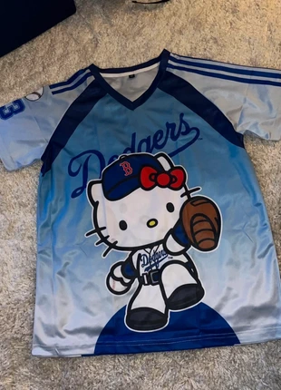 Maillot baseball Hello Kitty bleu Taille L, brand: y2k, condizioni: Ottime, taglia: L / IT 44 / EU 40, €16.90, €18.45 include la Protezione acquisti Pro