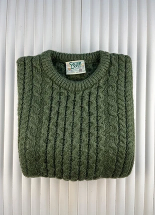 Pull Irlandais Traditionnel Carraig Donn Made in Ireland 100% Laine Vintage 80 Kaki Taille XL Femme, marque: Carraig Donn, état: Très bon état, taille: XL / 42 / 14, 79,00 €, 83,65 € Protection acheteurs incluse