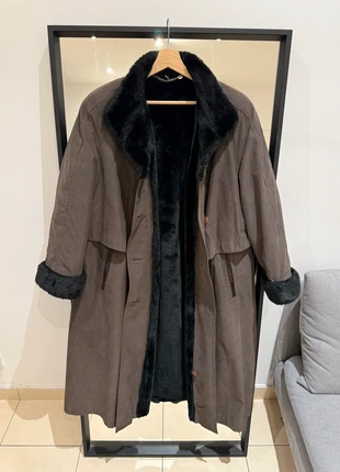 Vintage Brown Faux-Shearling Coat size S/M, marque: Vintage, état: Très bon état, taille: M / 38 / 10, 69,00 €, 73,15 € Protection acheteurs incluse