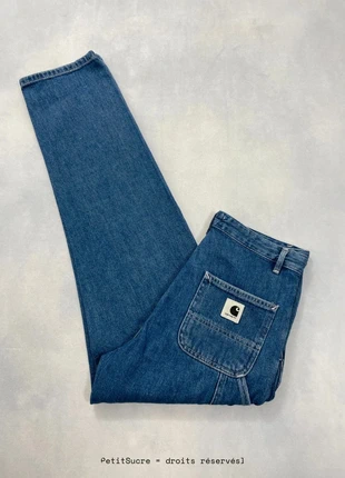 Jean Carhartt wip Bleu foncé W’ Pierce Pant 100% coton Jean Droit Knee - Taille S w26 #1135, marca: Carhartt, estado: Muito bom, tamanho: S / 36 / 8, €49.00, €52.15 inclui Proteção do Comprador Pro