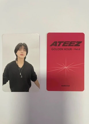Ateez golden hour part 2 makestar POB Wooyoung, état: Très bon état, 8,00 €, 9,10 € Protection acheteurs incluse