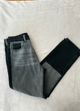 Jeans Patchwork Bicolore, marque: Shein, état: Bon état, taille: W30 | FR 40, 5,00 €, 5,95 € Protection acheteurs incluse