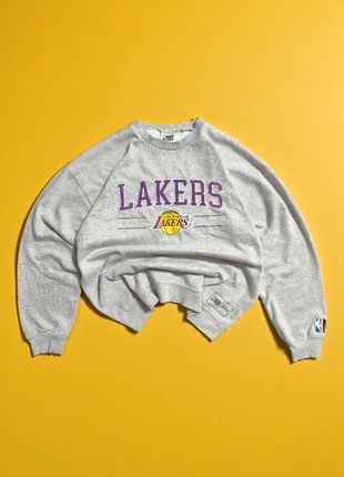 NBA Vintage 90's Style Los Angeles Lakers 🇺🇸 Y2K Retro Sweatshirt Jumper Grey/Purple | L/XL, marque: Vintage Dressing, état: Très bon état, taille: XL, 18,50 €, 20,13 € Protection acheteurs incluse