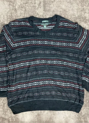 Pull col V Noir avec motifs Vintage, marque: Vintage Dressing, état: Satisfaisant, taille: XL, 8,00 €, 9,10 € Protection acheteurs (Pro) incluse