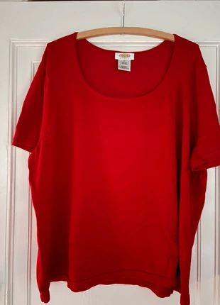 Talbots red short sleeve jumper size 3XL, brand: Talbots, condition: Very good, size: XXL / UK 24-26, £6.00, £7.00 includes Buyer Protection
