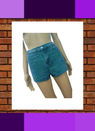 Monísimos Shorts vaqueros con elastico de tiro alto 🌹, merk: Pull & Bear, staat: Heel goed, maat: S / 36 / 8, € 3,00, € 3,85 inclusief Kopersbescherming