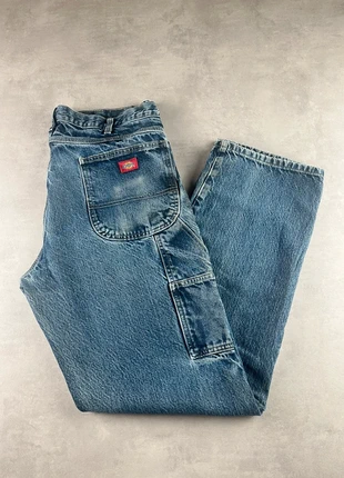 Pantalon dickies single knee workwear baggy bleu brut vintage - Taille 36x34, brand: Dickies, condition: Very good, size: W36, €25.00, €26.95 includes Buyer Protection Pro