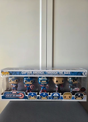 Funko Pop! Marvel - Captain America 5-Pack Year of the Shield, marca: Funko, estado: Novo com etiquetas, tamanho: Tamanho único, €36.90, €39.45 inclui Proteção do Comprador