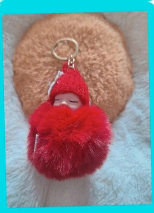 Bébé rouge pompom, merk: Jolie, staat: Nieuw zonder prijskaartje, € 4,10, € 5,01 inclusief Kopersbescherming