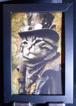Cadre 10x15cm Anthropomorphisme Chat humanisé cabinet de curiosité, brand: Curiosité, condition: Like new, €2.99, €3.84 includes Buyer Protection