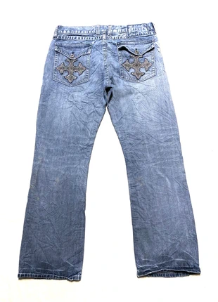 💫vintage y2k year 2000’s Helix Boot japanese style denim jeans💫(BB14), marque: Japan Style, état: Bon état, taille: W36 | FR 46, 29,99 €, 32,19 € Protection acheteurs (Pro) incluse