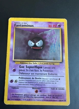 Carte Pokémon Fantominus set de base, marke: Pokémon, zustand: Sehr gut, 2,00 €, 2,80 € inklusive Vinted-Käuferschutz