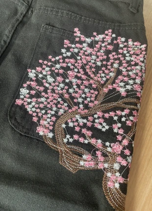 Jean Y2K Vintage Streetwear sakura cerisier, marque: y2k, état: Neuf sans étiquette, taille: S / 36 / 8, 45,00 €, 47,95 € Protection acheteurs incluse