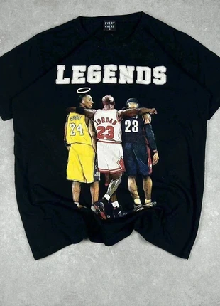 t-shirt basket légends imprimé sur le devant taille M noir vintage 2000’s y2k, marca: Vintage Dressing, estado: Muito bom, tamanho: M, €5.00, €5.95 inclui Proteção do Comprador