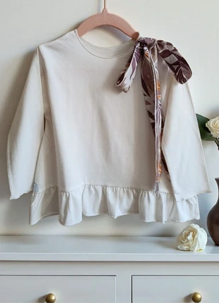 Maglia elegante fiocco bimba bambina 3 anni girls elegante White blouse, marca: Gaya Lab, estado: Novo sem etiquetas, tamanho: 3 anos / 98 cm, €14.00, €15.40 inclui Proteção do Comprador
