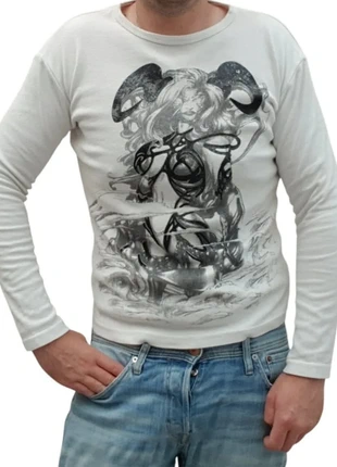 T-shirt manche longue y2k taille S JMJ company motif japonais, merk: JMJ Company, staat: Heel goed, maat: S, € 5,00, € 5,95 inclusief Kopersbescherming