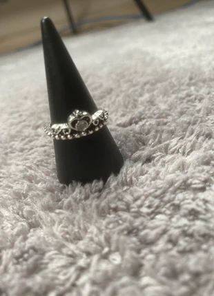 Bague bohème argentée perles & cœur - romantique, vintage/y2k, marque: Vintage Dressing, état: Neuf sans étiquette, taille: 16,9 mm, 5,00 €, 5,95 € Protection acheteurs incluse