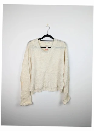 Pull hiver no boundarie col rond tressé torsadé en maille femme crème - Taille S, marque: No Boundaries, état: Très bon état, taille: S / 36 / 8, 3,00 €, 3,85 € Protection acheteurs incluse