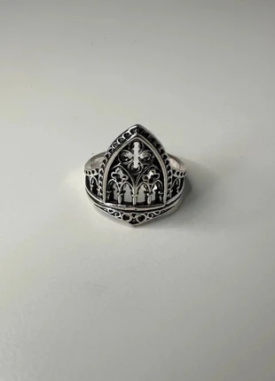 Bague argentée forme cathédrale, brand: CHROME, condition: Very good, size: Adjustable, €6.99, €8.04 includes Buyer Protection Pro