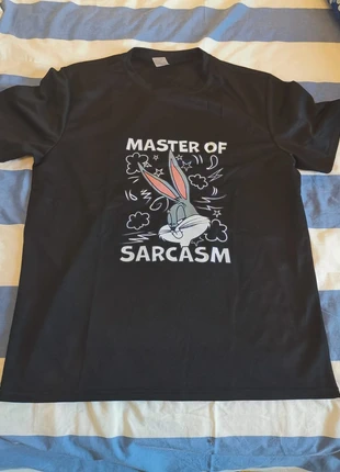 T-shirt mitica "Bugs Bunny - Master of sarcasm" XL nuova nera, état: Neuf sans étiquette, taille: XL, 16,00 €, 17,50 € Protection acheteurs incluse