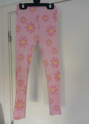 Little Pink Ribbed Daisy Flower Leggings, brand: Little Kids, condition: Very good, size: 6 years / 116 cm, €1.25, €2.01 includes Buyer Protection