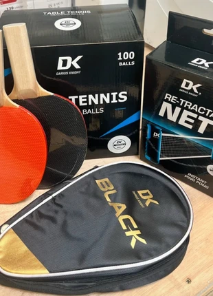 NEW DK Darius Knight Table Tennis/Ping Pong StarterKit, 2x Bats +100 Balls +Bat Case +Instant Net, brand: DK, condition: New, £20.00, £21.70 includes Buyer Protection