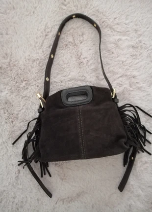 Sac à franges bandoulière cuir, marca: sans marque, estado: Novo sem etiquetas, €60.00, €63.70 inclui Proteção do Comprador