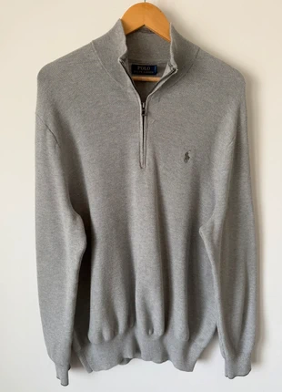 Ralph Lauren Pull 1/4 zip col camionneur gris logo gris homme taille XXL coton pima, marque: Ralph Lauren, état: Très bon état, taille: XXL, 60,00 €, 63,70 € Protection acheteurs (Pro) incluse