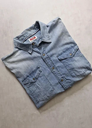 Chemise en jean Wrangler vintage à manches longues, pour homme – style western, brand: Wrangler, condition: Very good, size: M, €25.00, €26.95 includes Buyer Protection