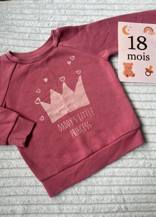 Pull rose Primark - Taille 12/18 mois (86 cm), marke: Primark, zustand: Sehr gut, größe: 18–24 Monate / 86, 1,50 €, 2,28 € inklusive Vinted-Käuferschutz