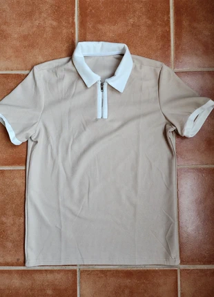 Beige kwart zip, merk: Shein, staat: Heel goed, maat: M, € 2,00, € 2,80 inclusief Kopersbescherming