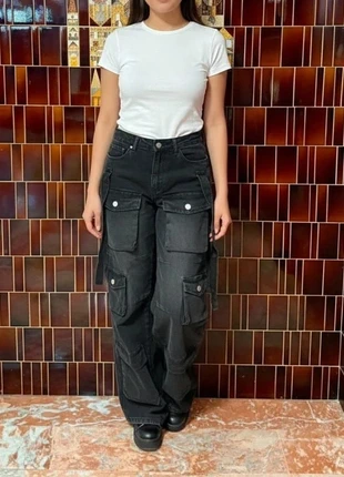 Jean cargo gris anthracite, brand: ZOE SHOP, condition: Very good, size: S / 36 / 8, €15.00, €16.45 includes Buyer Protection Pro