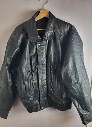 Veste en cuir noir agneau véritable – Taille 52 M/L – Élégance et confort premium, brand: CUIR, condition: Good, size: M, €30.00, €32.20 includes Buyer Protection