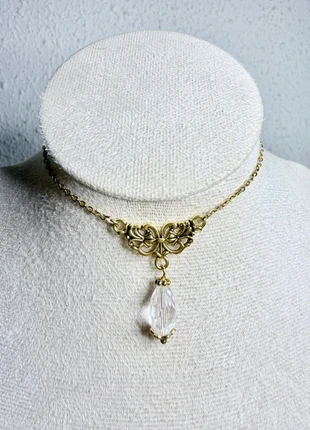wedding necklace victorian golden cristal 🤍, marque: lux victorian, état: Très bon état, 19,00 €, 20,65 € Protection acheteurs (Pro) incluse