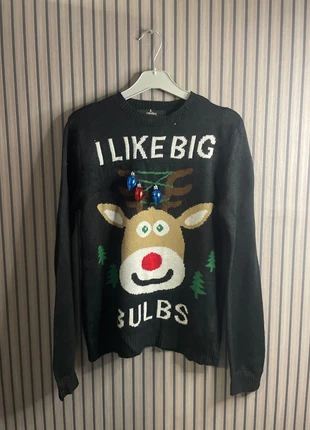 🎅🦌 Pull Forever 21 noir cerf grelots nez lumineux taille 36 38, brand: Forever 21, condition: Very good, size: S / 36 / 8, €10.00, €11.20 includes Buyer Protection Pro