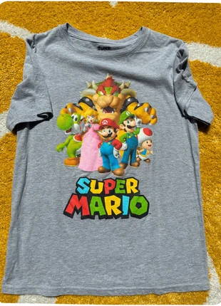 t-shirt print super mario enfant 12 ans gris, brand: Super Mario, condition: Very good, size: 12 years / 152 cm, €17.00, €18.55 includes Buyer Protection Pro