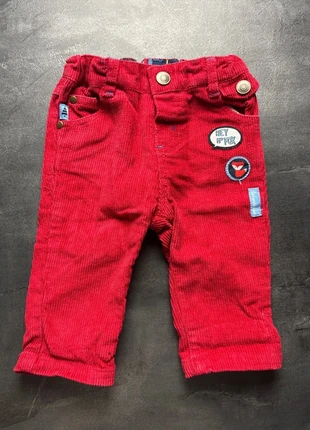 Pantalon velours rouge bébé garçon Tissaia 3 mois - patch renard “Hey Fox”, marca: Tissaia, estado: Muito bom, tamanho: 3-6 meses / 62 cm, €2.00, €2.80 inclui Proteção do Comprador