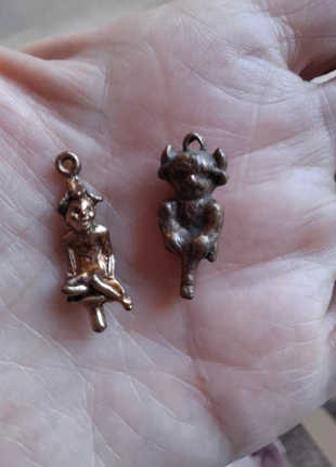 2 lucky charms cornish / lincoln imp pendants, brand: Pendant, condition: Satisfactory, £10.00, £11.20 includes Buyer Protection